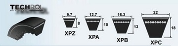 РЕМЕНЬ ЗУБЧАТЫЙ КЛИНОВОЙ РЕМЕНЬ XPA 1500 ЗУБЧАТЫЙ