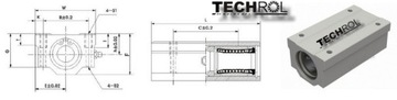 SMA 40 LGUU ЛИНЕЙНЫЙ ПОДШИПНИК В КОРПУСЕ SMA40LGUU