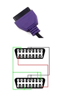 Адаптер MES для ELM KKL MultiEcuScan alfaOBD тип 4