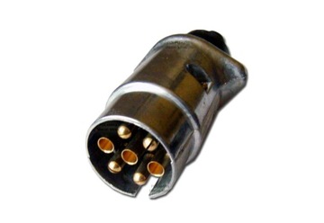 Wtyczka 7 biegunowa pinowa 12V aluminiowa