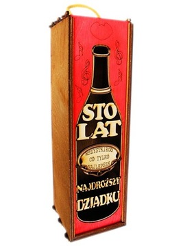 SKRZYNECZKA NA WINO DLA DZIADKA prezent dzień