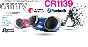 CAMRY CR 1139 BLUETOOTH ДИНАМИК USB MP3 AUX РАДИО