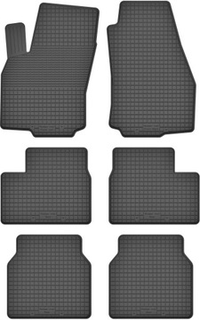 Opel Zafira A (99-05) DYWANIKI SAMOCHODOWE GUMOWE CZARNE DYWANIKI KORYTKOWE