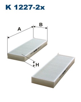 FILTR KABINA K1227-2X BERLINGO C4 3008 PARTNER
