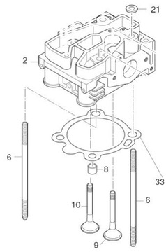 Прокладка ГБЦ HATZ 1B20 0,5 05059600