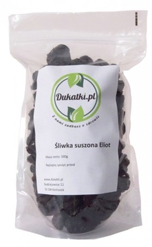 Śliwki suszone Eliot 500g śliwka bez pestek HIT