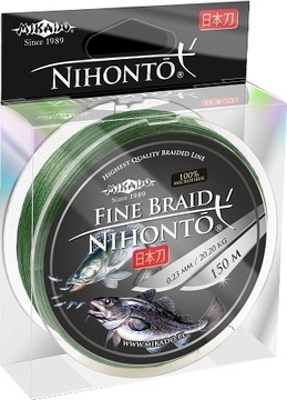 PLECIONKA NIHONTO FINE 0,14mm 150m GREEN MIKADO