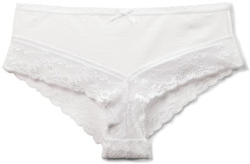FIGI ATLANTIC RCP015 MINI BIKINI KORONKA MAJTKI ELASTYCZNE BIAŁE *M*
