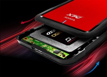 Внешний корпус ADATA XPG 2.5 для HDD SSD с интерфейсом USB 3.1