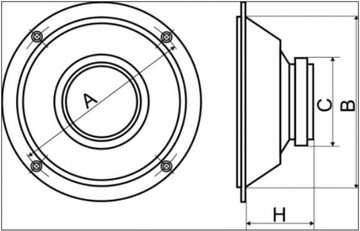 АВТОМОБИЛЬНЫЕ ДИНАМИКИ PEYING PY-AQ603C - 14,2 см