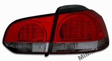 LAMPY LED TYLNE VW GOLF 6 TYP 5K 10/08- ROT SMOKE