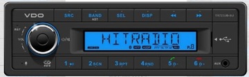 VDO TR723UB-BU BLUETOOTH MP3 USB RADIO TIR 24V