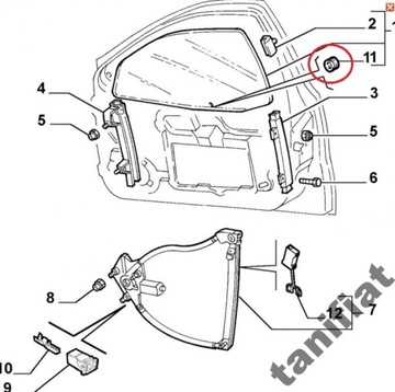 ALFA ROMEO 147 166 LYBRA SILENTBLOK ZVEDNOUT OKNO 794