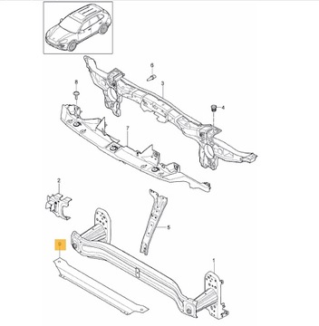 KPL. PAS PŘEDNÍ PORSCHE CAYENNE 2011-