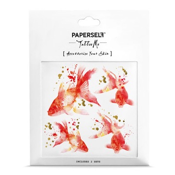 Тату золотая рыбка Тату Paperself на руке