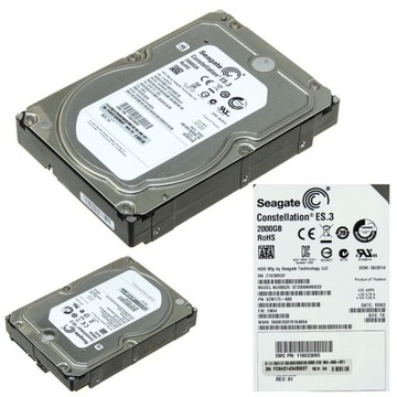 Жесткий диск Seagate ST2000NM0033 2 ТБ 7,2 КБ 128 МБ Sata III 3,5 дюйма Constellatio