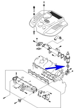 Заглушка EGR KIA Hyundai 2.0 CRDI 140KM 150KM