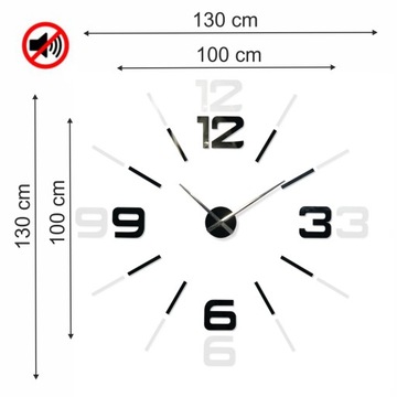 Большие настенные часы своими руками бесшумные 100-130 XXL для стены