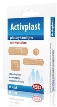 PLASTRY OPATRUNKOWE FAMILIJNE UNIWERSALNE 16 SZTUK