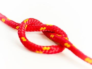 Полипропиленовая парусная веревка 10мм плетеная универсальная КРАСНАЯ 20м