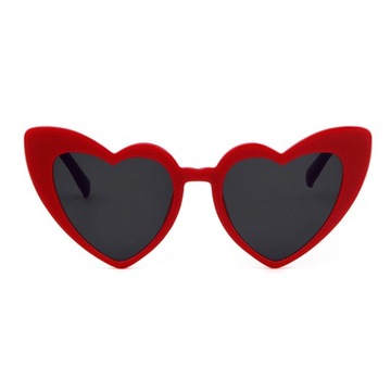okulary SERCA CZERWONE GLAMOUR LOLITA TREND UV 400