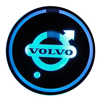 ŚWIATŁA LED LOGO PODKŁADKA VOLVO RZUTNIK NIEBIESKI