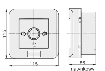 РОП WP-1S ВЫКЛЮЧАТЕЛЬ ПОЖАРНЫЙ ЭЛЕКТРОМ