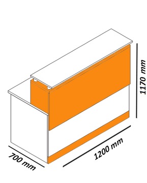 Стойка ресепшн 120 см. Для стойки ресепшн в офисе.