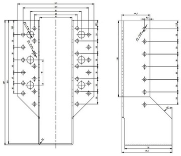 СОЕДИНИТЕЛЬ КРОНШТЕЙНА БАЛКИ WB13 51x195 СЕРТИФИКАТ