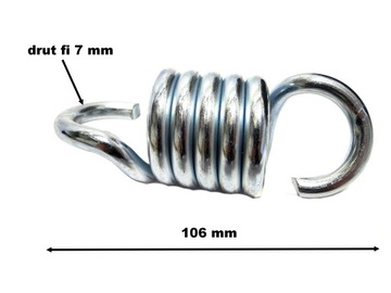 SPRĘŻYNA DO HUŚTAWKI HUŚTAWKA DUŻA fi 7mm KRÓTKA !