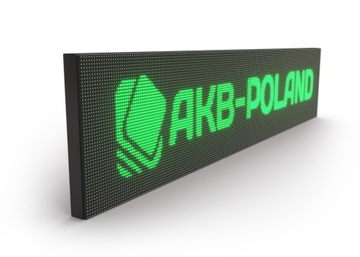 Reklama LED 192x48cm Wyświetlacz Tablica ZIELONA