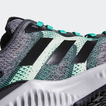 ADIDAS RUNNING AEROBOUNCE KNIT СЕРЫЙ/ЗЕЛЕНЫЙ