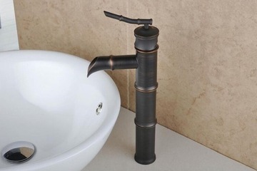 фото ориг. №7, Washbasin faucet retro high black bamboo roya