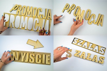 Ваш текст - Буквы 3d Настенная надпись высотой 24 см