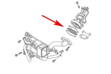 152 Прокладка EGR OPEL CORSA ASTRA ZAFIRA 1.7 CDTI