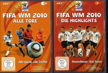 18475 2 x DVD 1 Die Highlight 2010 Deutschland 2 WM Alle Tore 2010. Alle