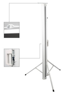 ПОЛУАВТОМАТИЧЕСКИЙ ПРОЕКЦИОННЫЙ ЭКРАН Штатив 120х90см