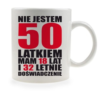 KUBKI Z NADRUKIEM PREZENT NA URODZINY KUBEK 450 ml