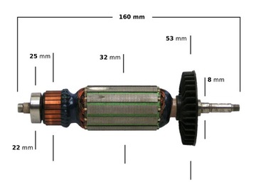 Ротор для шлифовальной машины Sparky MB850 (№358)