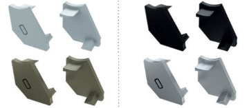 Торцевая заглушка для профилей LUMINES H 30°/60°