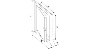 AWENTA МЕТАЛЛИЧЕСКАЯ ДВЕРЬ INSPECT DM 50x60