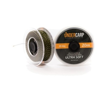 UNDERCARP Плетеный поводок 20 м/25 фунтов ULTRA SOFT - зеленый