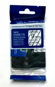 Taśma zam. Brother TZE-121 9mm BK/Cl E110VP E550VP