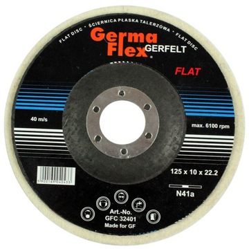 Tarcza filcowa Germa Flex GFC32401 125x22,2mm