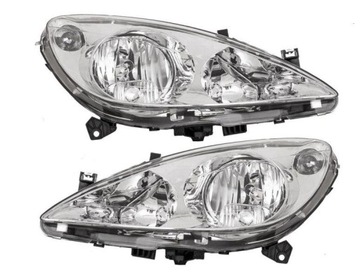 REFLEKTORY Lampy PEUGEOT 307 01-05 DEPO H1+H7 L+P