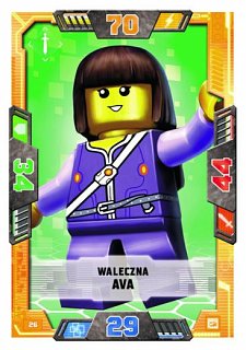 karta nr 26 Waleczna Ava lego nexo knights 2