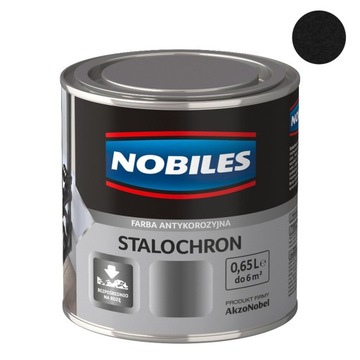 STALOCHRON FARBA NA RDZĘ NOBILES 0,65L CZARNY 9005