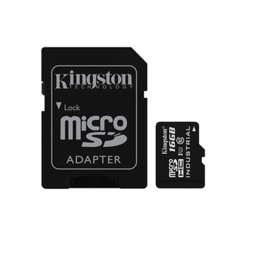 Карта памяти micro SD Kingston Industrial MLC 90/100 МБ/с 16 ГБ