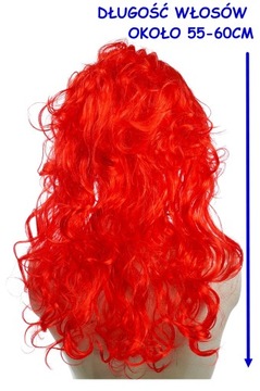 КРАСНЫЙ ПАРИК, ЗАВИВАННЫЕ ВОЛОСЫ E0126-6 EMAJ WIGS