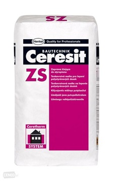 фото ориг. №2, Ceresit zs раствор липкий до полистирола 25 kg
